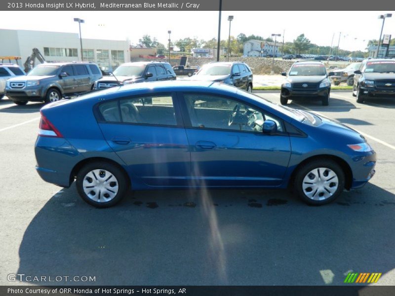 Mediterranean Blue Metallic / Gray 2013 Honda Insight LX Hybrid