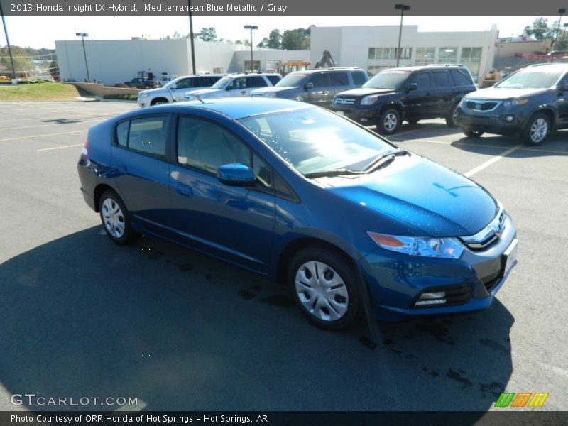 Mediterranean Blue Metallic / Gray 2013 Honda Insight LX Hybrid
