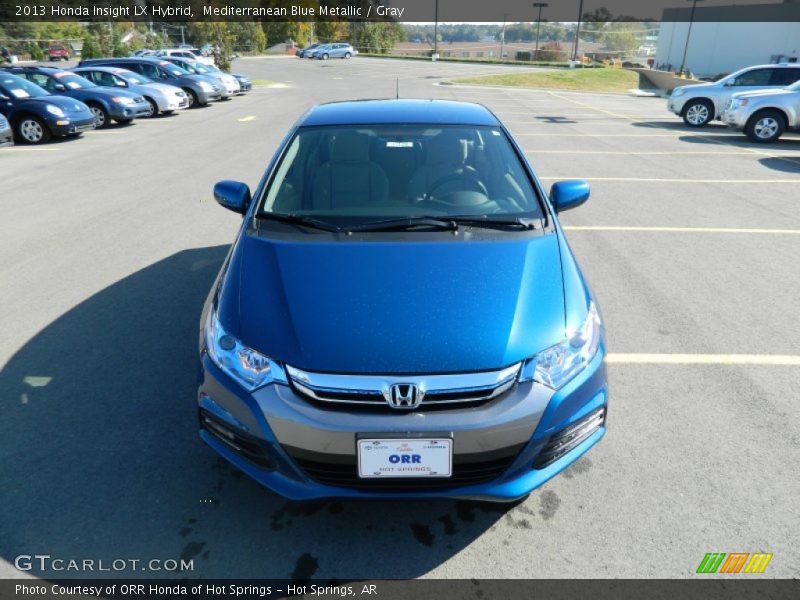 Mediterranean Blue Metallic / Gray 2013 Honda Insight LX Hybrid