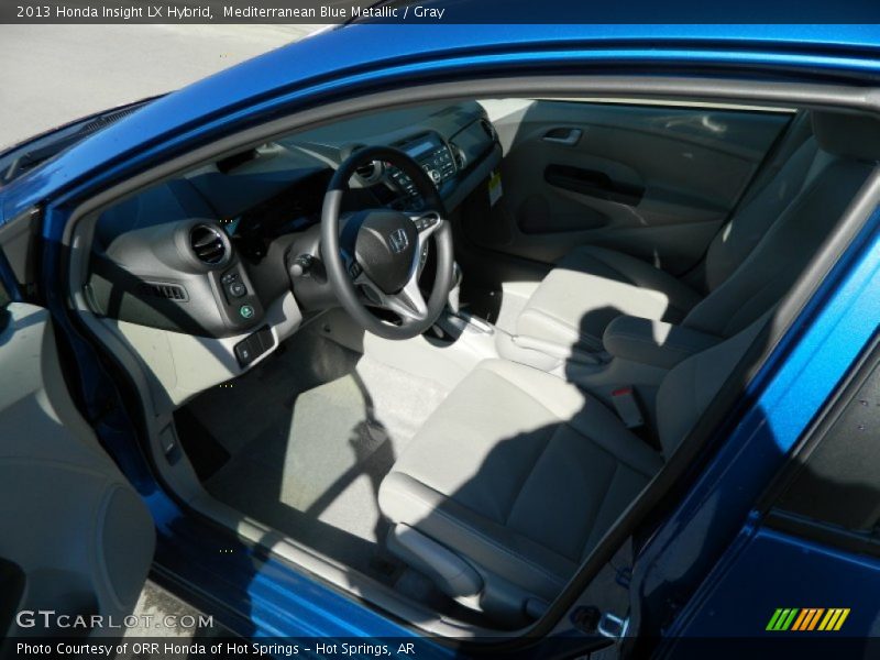 Mediterranean Blue Metallic / Gray 2013 Honda Insight LX Hybrid