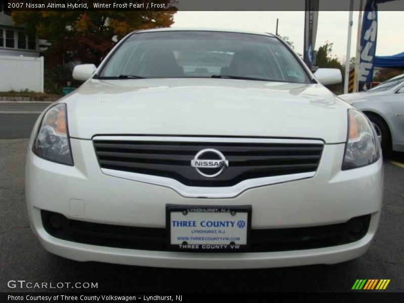 Winter Frost Pearl / Frost 2007 Nissan Altima Hybrid