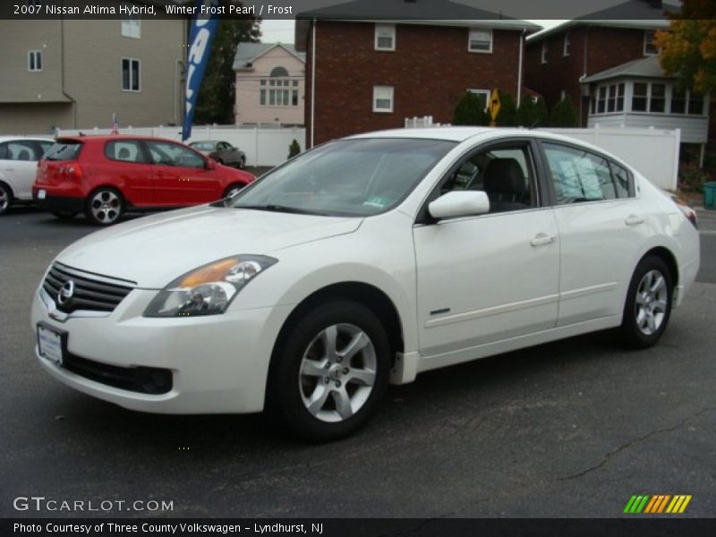 Winter Frost Pearl / Frost 2007 Nissan Altima Hybrid