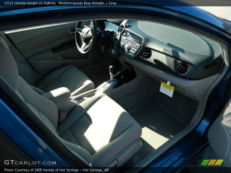 Mediterranean Blue Metallic / Gray 2013 Honda Insight LX Hybrid