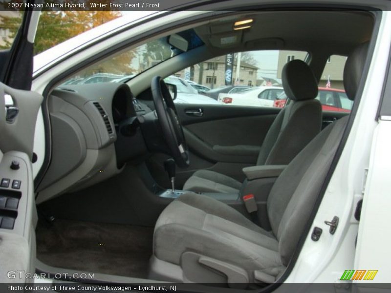 Winter Frost Pearl / Frost 2007 Nissan Altima Hybrid