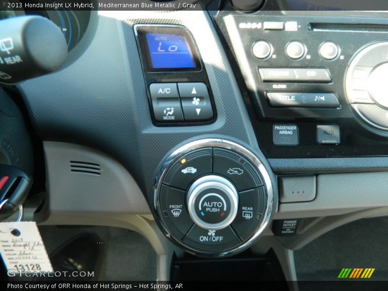 Mediterranean Blue Metallic / Gray 2013 Honda Insight LX Hybrid