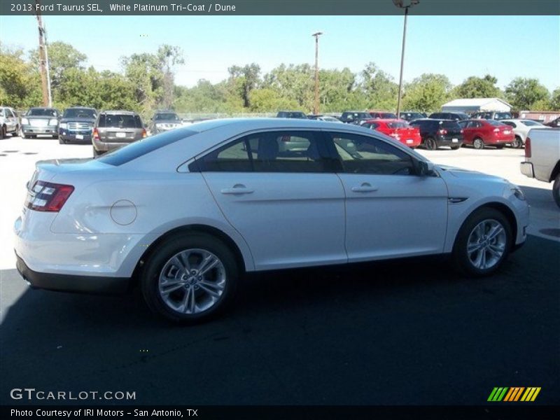 White Platinum Tri-Coat / Dune 2013 Ford Taurus SEL
