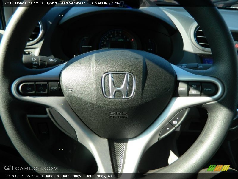 Mediterranean Blue Metallic / Gray 2013 Honda Insight LX Hybrid