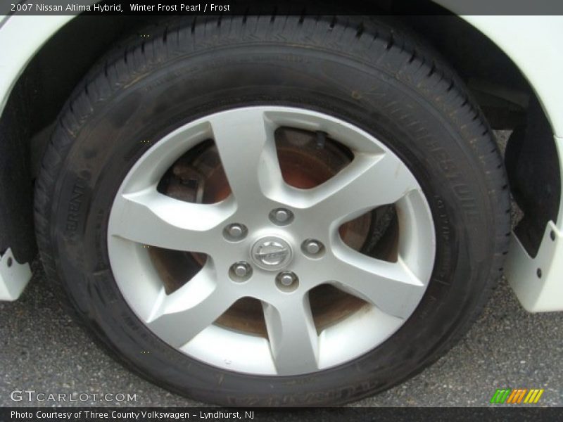 Winter Frost Pearl / Frost 2007 Nissan Altima Hybrid
