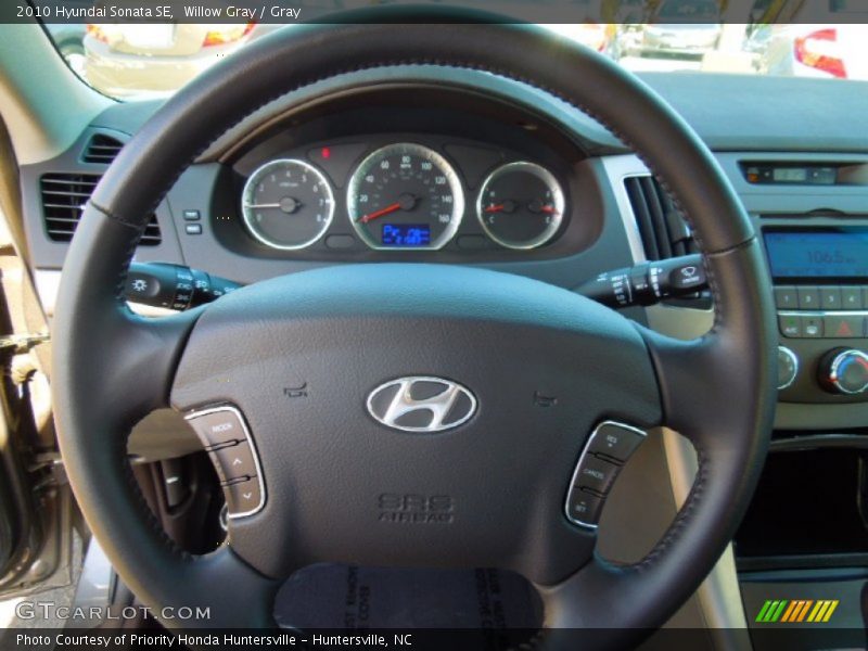 Willow Gray / Gray 2010 Hyundai Sonata SE