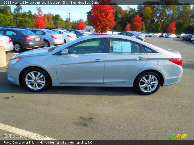 Iridescent Silver Blue Metallic / Camel 2011 Hyundai Sonata Limited