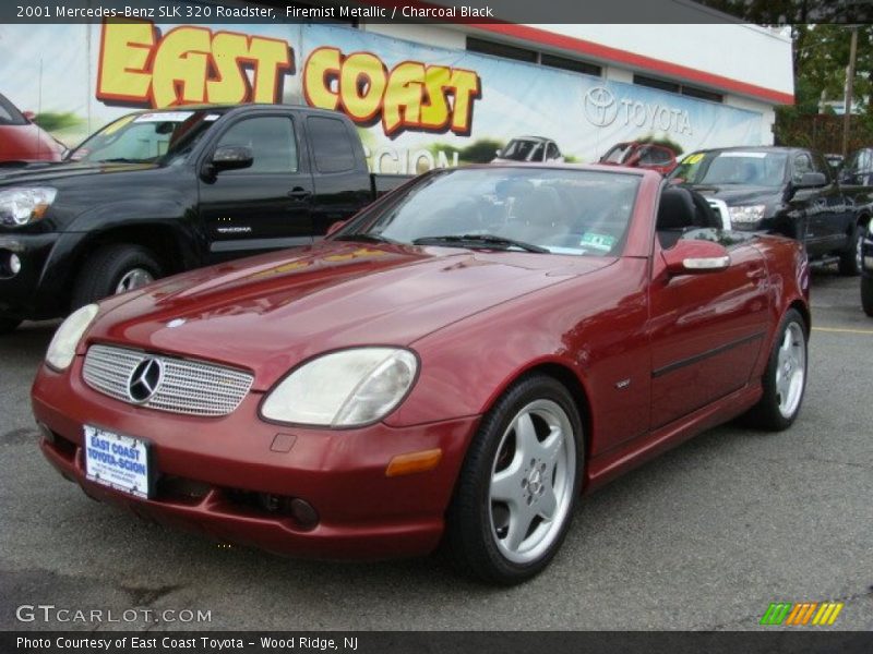 Firemist Metallic / Charcoal Black 2001 Mercedes-Benz SLK 320 Roadster