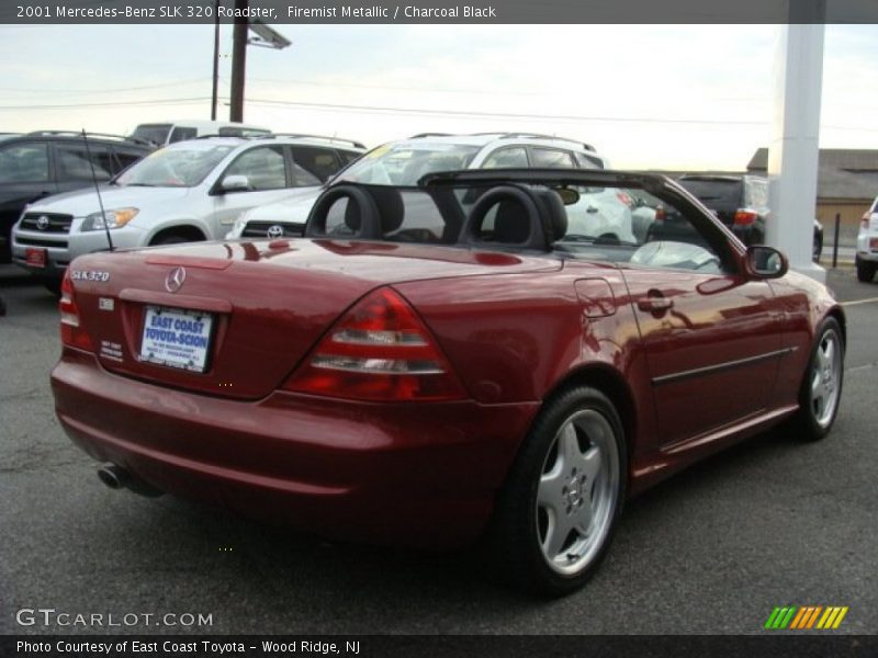 Firemist Metallic / Charcoal Black 2001 Mercedes-Benz SLK 320 Roadster