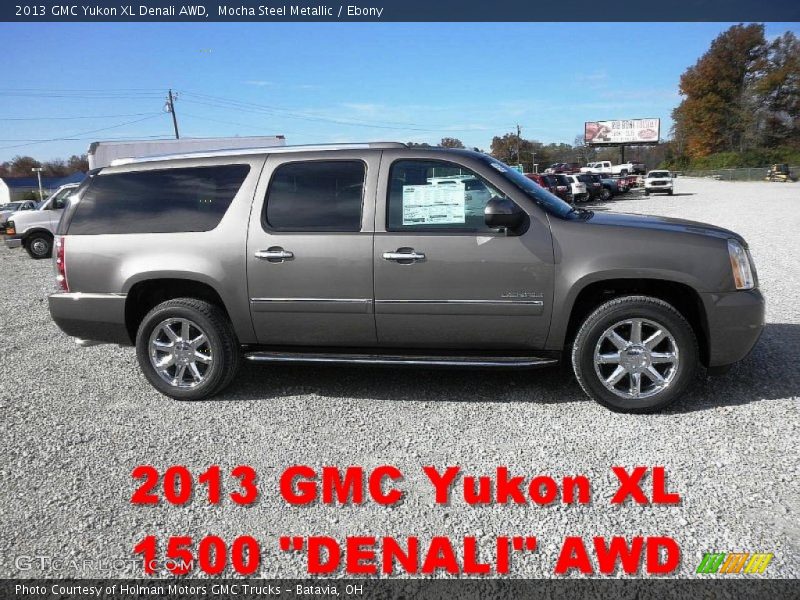 Mocha Steel Metallic / Ebony 2013 GMC Yukon XL Denali AWD