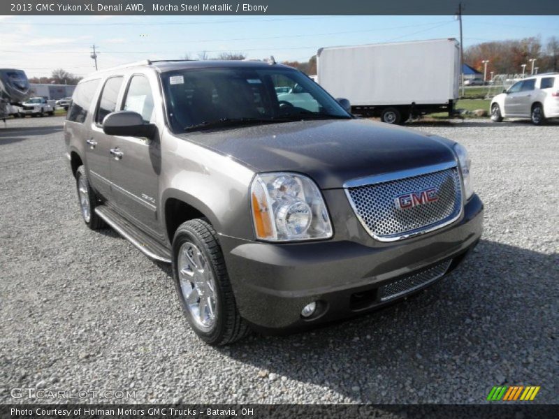 Mocha Steel Metallic / Ebony 2013 GMC Yukon XL Denali AWD