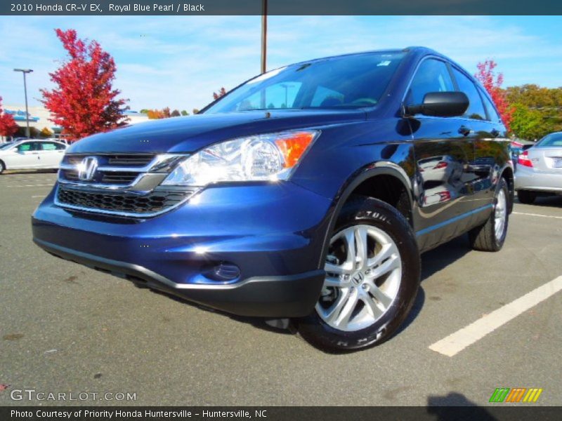 Royal Blue Pearl / Black 2010 Honda CR-V EX