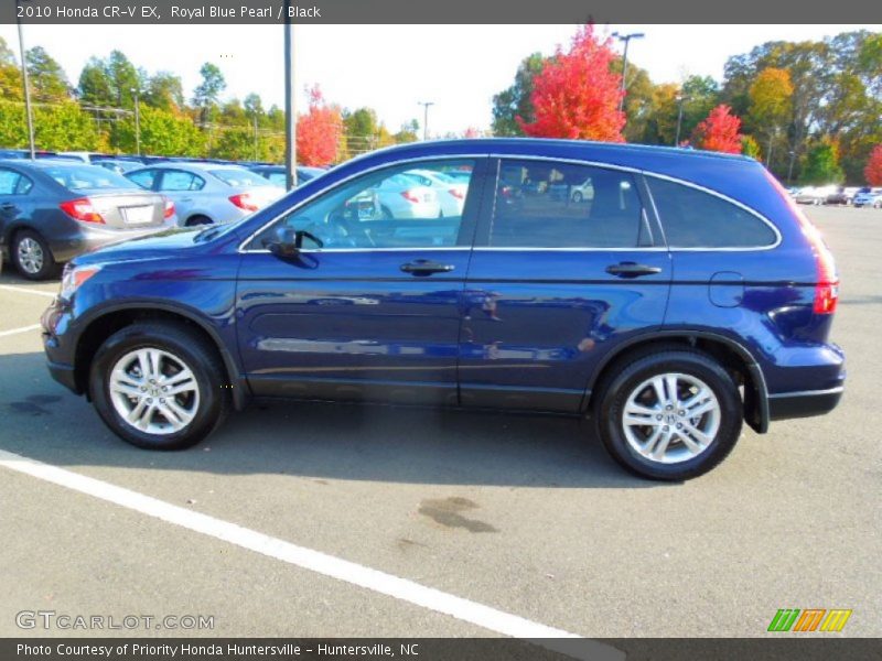 Royal Blue Pearl / Black 2010 Honda CR-V EX