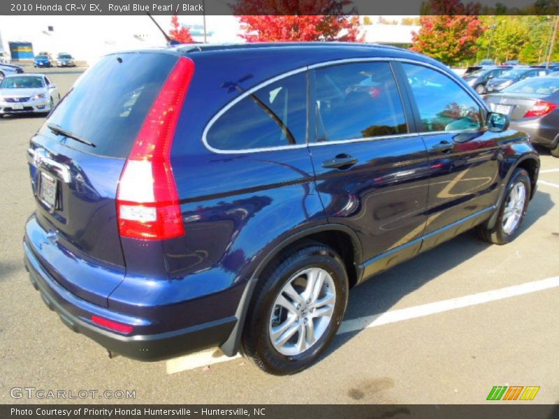 Royal Blue Pearl / Black 2010 Honda CR-V EX