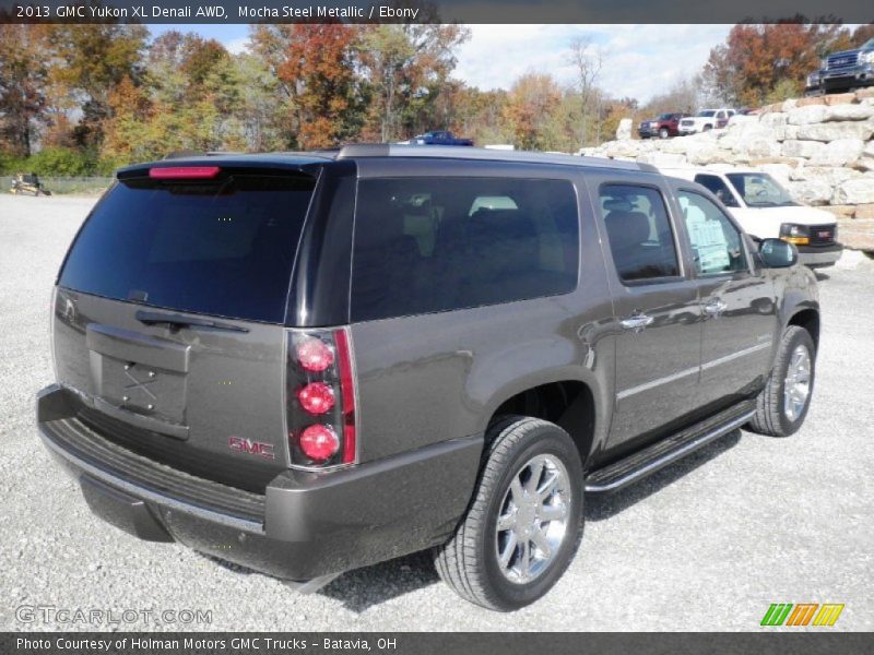 Mocha Steel Metallic / Ebony 2013 GMC Yukon XL Denali AWD