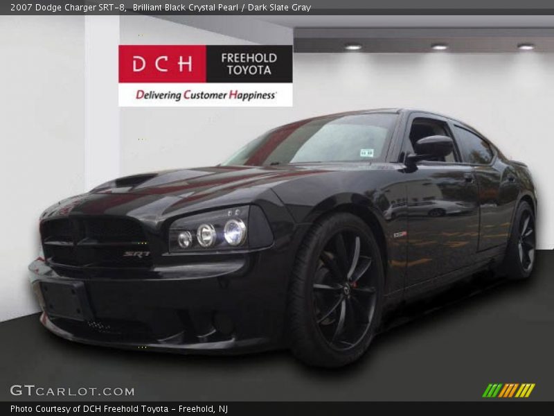 Brilliant Black Crystal Pearl / Dark Slate Gray 2007 Dodge Charger SRT-8