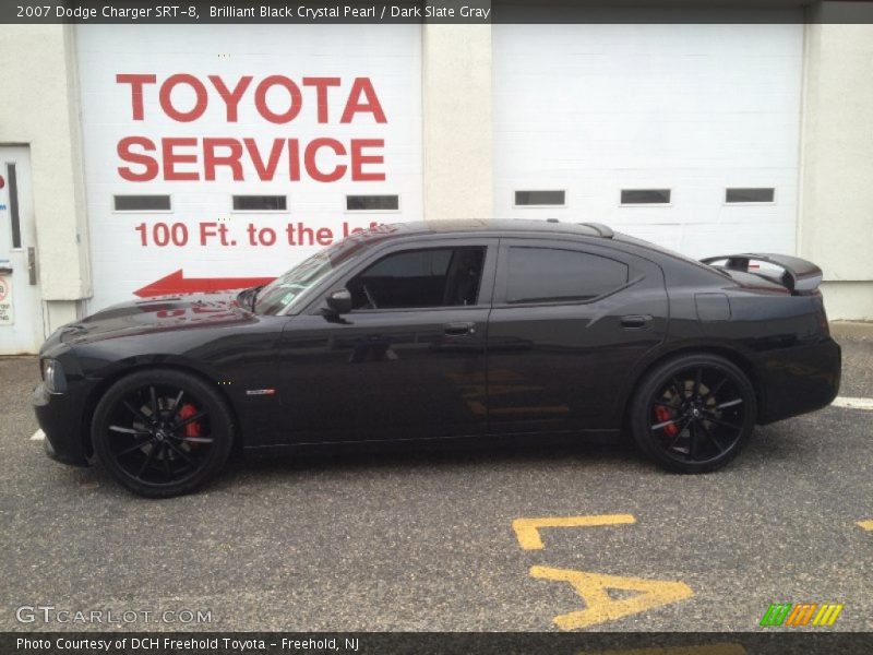 Brilliant Black Crystal Pearl / Dark Slate Gray 2007 Dodge Charger SRT-8