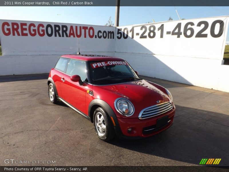 Chili Red / Carbon Black 2011 Mini Cooper Hardtop