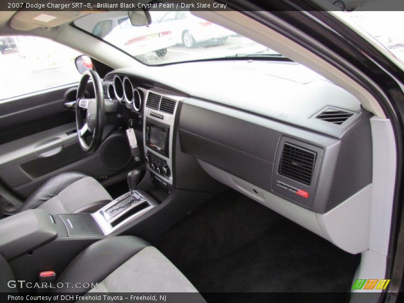 Brilliant Black Crystal Pearl / Dark Slate Gray 2007 Dodge Charger SRT-8