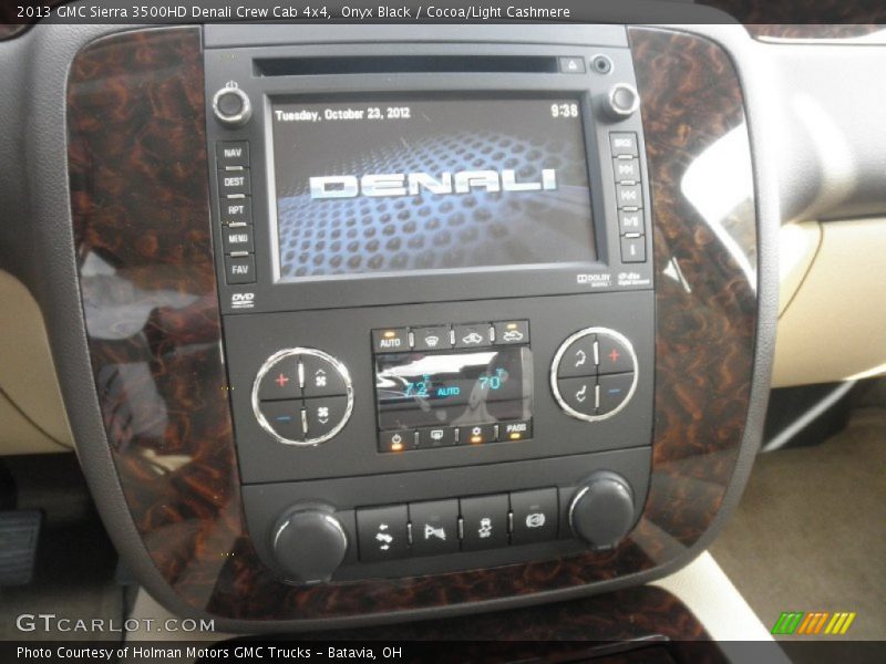 Onyx Black / Cocoa/Light Cashmere 2013 GMC Sierra 3500HD Denali Crew Cab 4x4