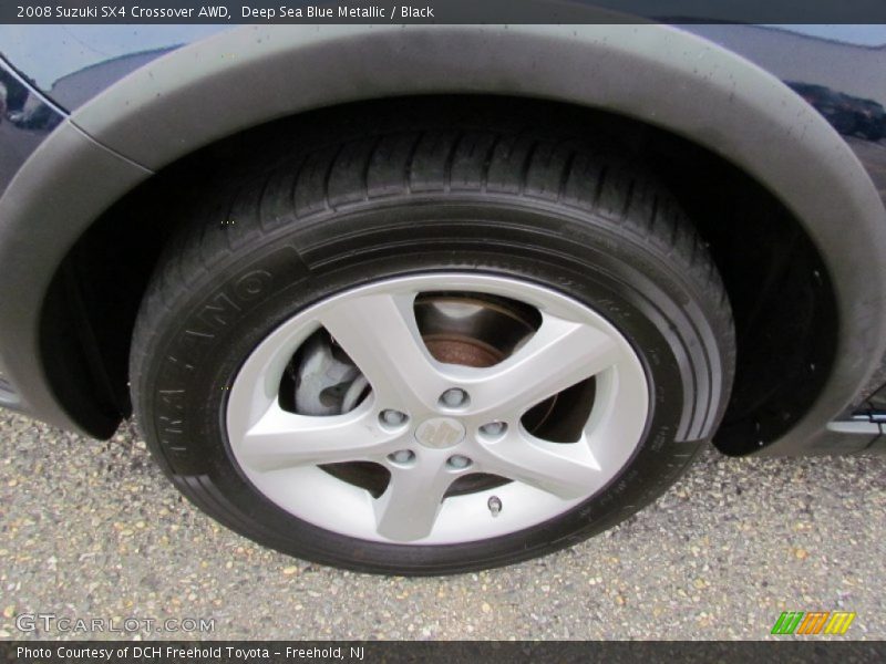 Deep Sea Blue Metallic / Black 2008 Suzuki SX4 Crossover AWD