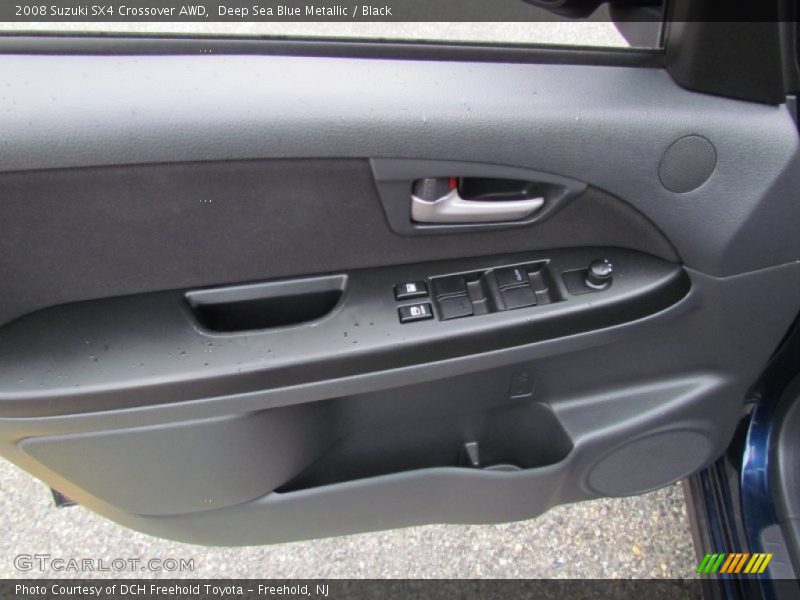 Deep Sea Blue Metallic / Black 2008 Suzuki SX4 Crossover AWD