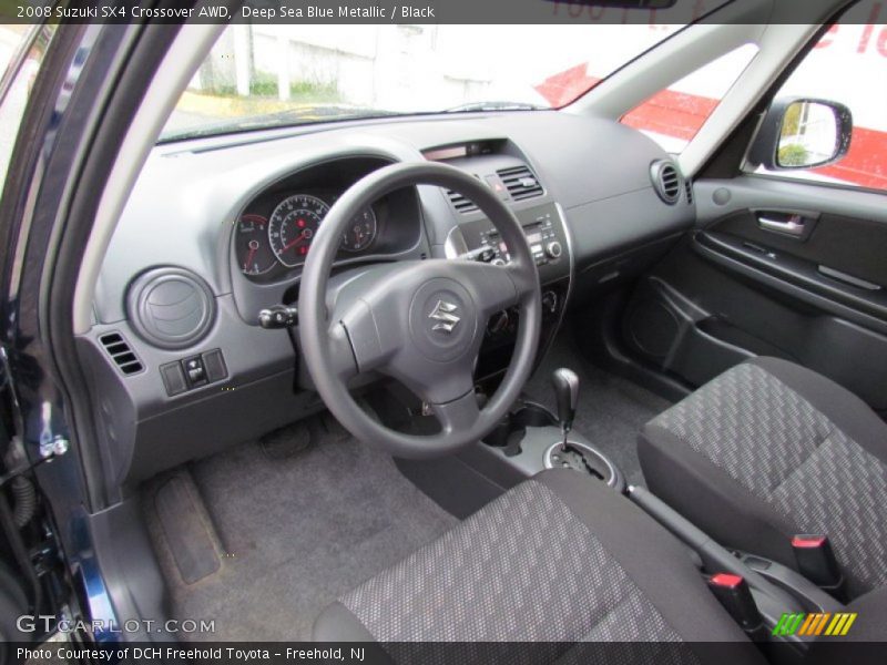 Deep Sea Blue Metallic / Black 2008 Suzuki SX4 Crossover AWD