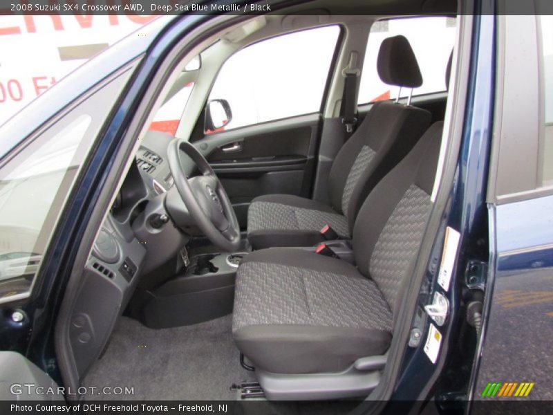 Deep Sea Blue Metallic / Black 2008 Suzuki SX4 Crossover AWD