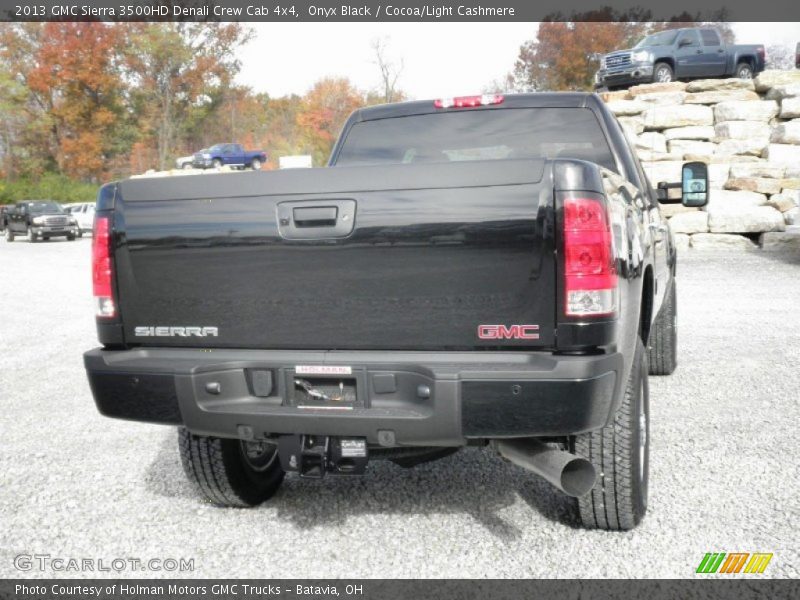 Onyx Black / Cocoa/Light Cashmere 2013 GMC Sierra 3500HD Denali Crew Cab 4x4