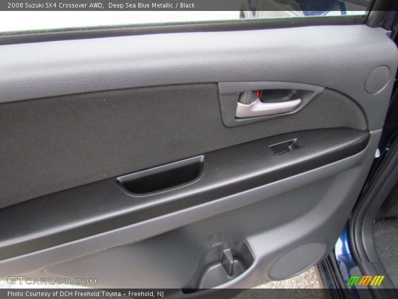 Deep Sea Blue Metallic / Black 2008 Suzuki SX4 Crossover AWD