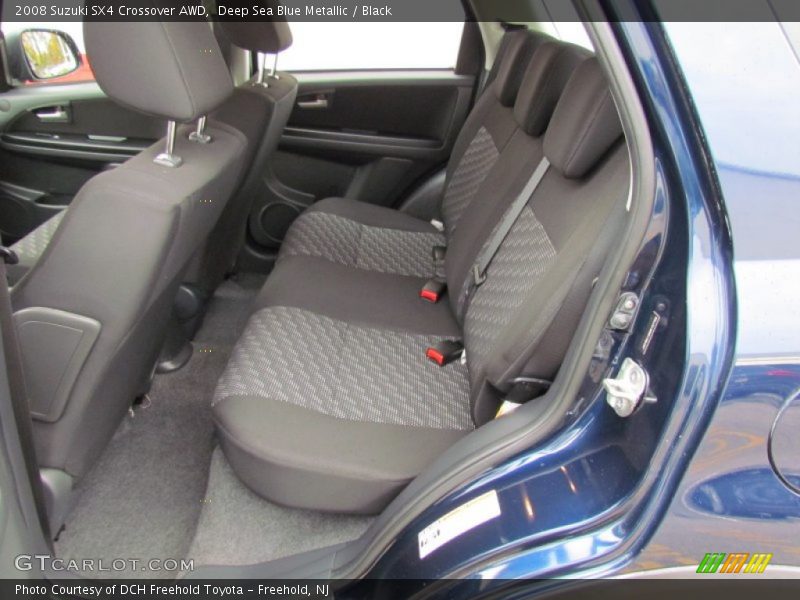Deep Sea Blue Metallic / Black 2008 Suzuki SX4 Crossover AWD