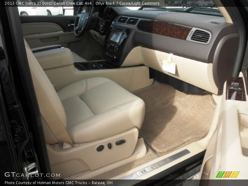Onyx Black / Cocoa/Light Cashmere 2013 GMC Sierra 3500HD Denali Crew Cab 4x4