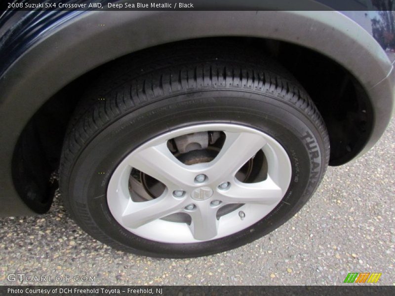 Deep Sea Blue Metallic / Black 2008 Suzuki SX4 Crossover AWD