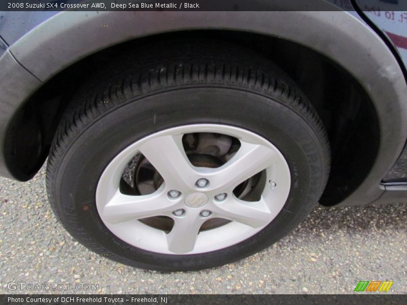 Deep Sea Blue Metallic / Black 2008 Suzuki SX4 Crossover AWD