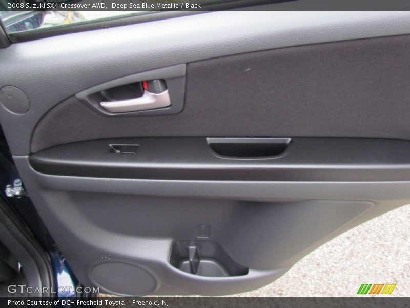 Deep Sea Blue Metallic / Black 2008 Suzuki SX4 Crossover AWD