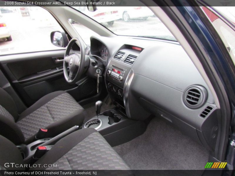Deep Sea Blue Metallic / Black 2008 Suzuki SX4 Crossover AWD