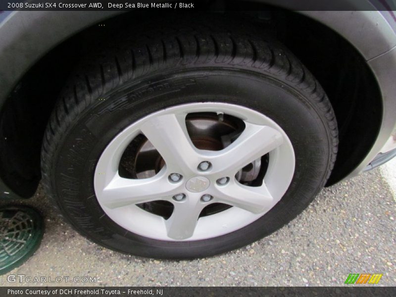 Deep Sea Blue Metallic / Black 2008 Suzuki SX4 Crossover AWD