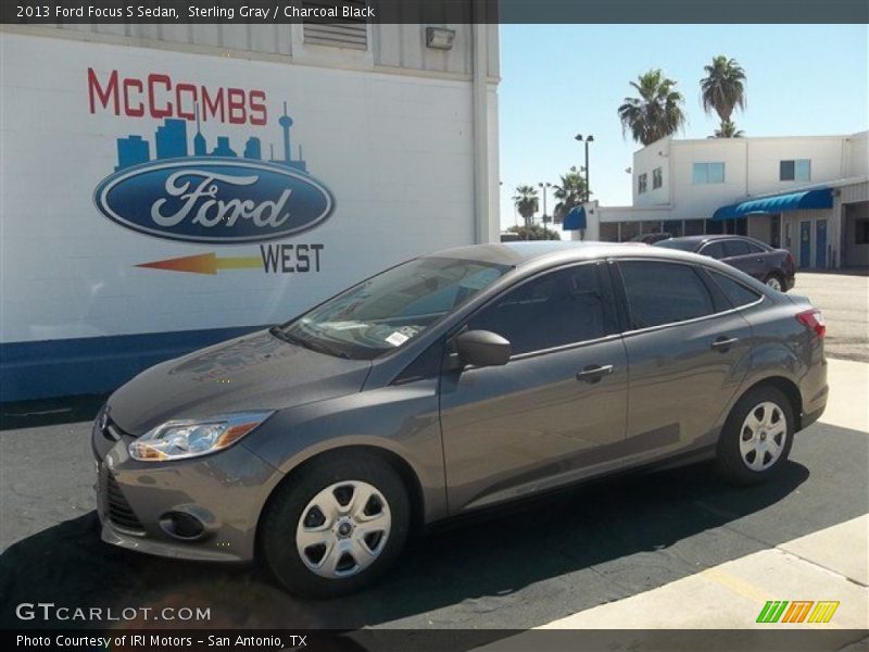 Sterling Gray / Charcoal Black 2013 Ford Focus S Sedan