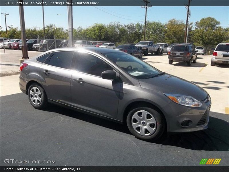 Sterling Gray / Charcoal Black 2013 Ford Focus S Sedan