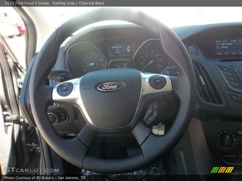 Sterling Gray / Charcoal Black 2013 Ford Focus S Sedan