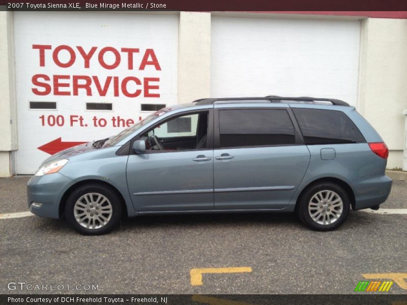 Blue Mirage Metallic / Stone 2007 Toyota Sienna XLE