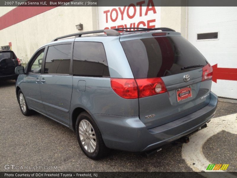Blue Mirage Metallic / Stone 2007 Toyota Sienna XLE