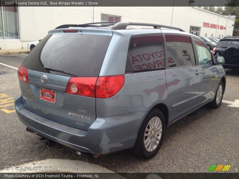 Blue Mirage Metallic / Stone 2007 Toyota Sienna XLE