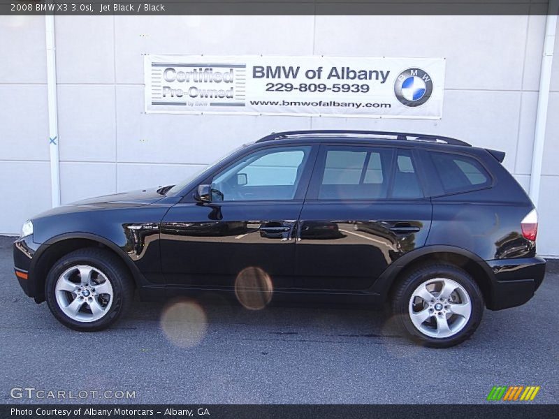Jet Black / Black 2008 BMW X3 3.0si