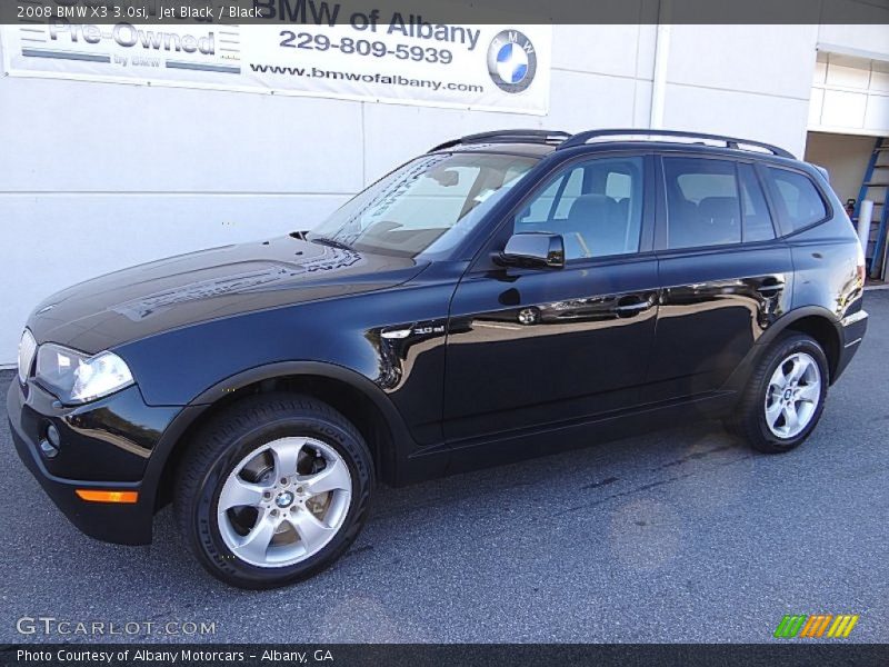 Jet Black / Black 2008 BMW X3 3.0si