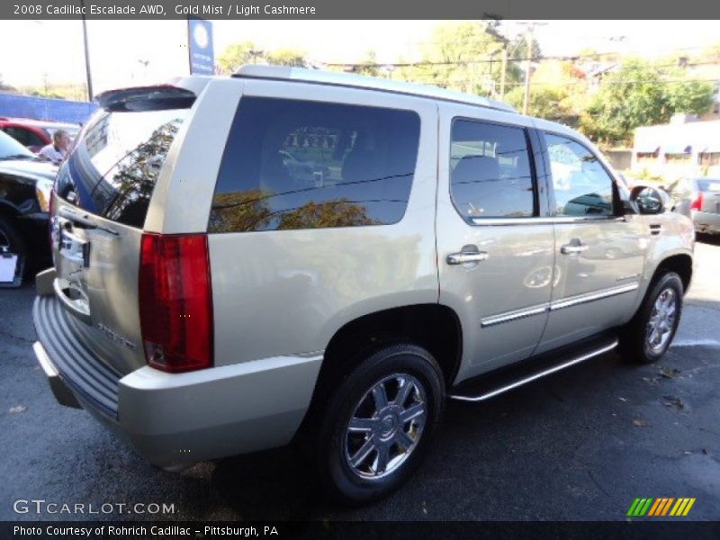 Gold Mist / Light Cashmere 2008 Cadillac Escalade AWD