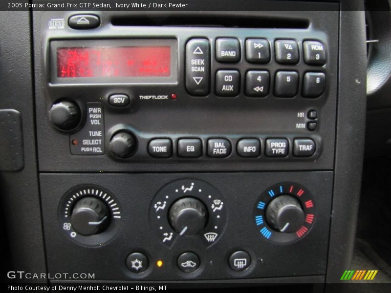 Ivory White / Dark Pewter 2005 Pontiac Grand Prix GTP Sedan